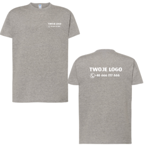 Koszulka męska tsra 170g szary z nadrukiem