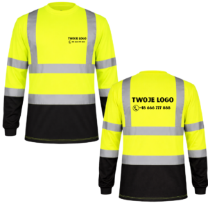 ref long żółty fluorescencyjny z nadrukiem - S