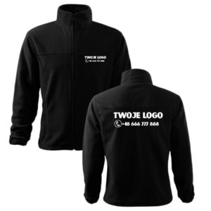 Polar reklamowy roboczy 501 czarny z nadrukiem